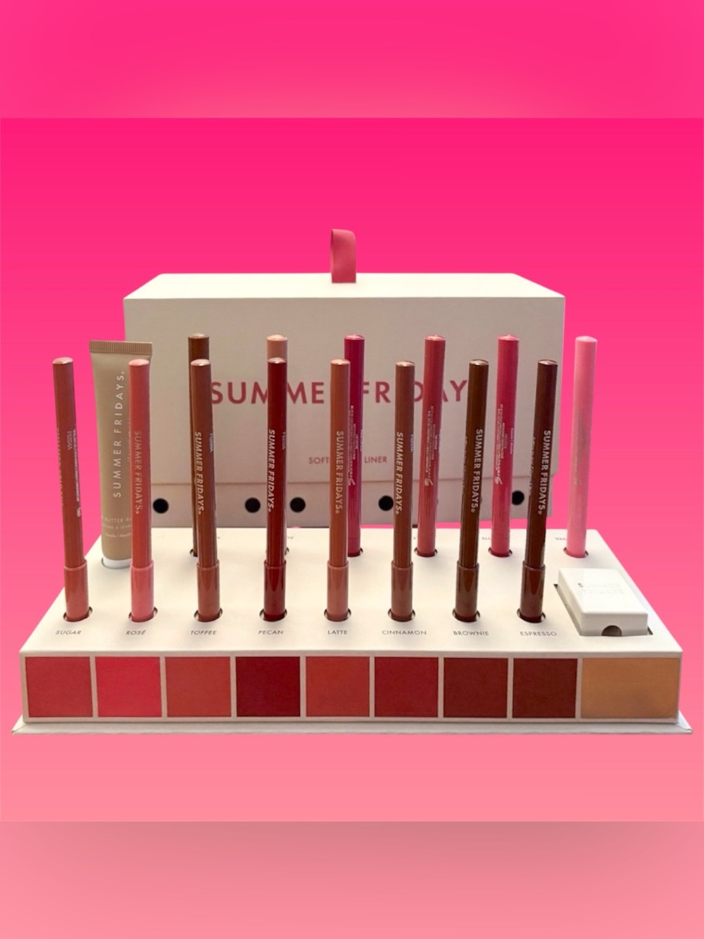Summer Fridays Soft Matte Lip Liners Set — Comes With Everything Shown New